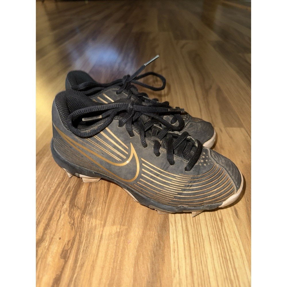 Nike Softball Girls 13c Spikes Cleats Hyperdiamond 3 Black Gold